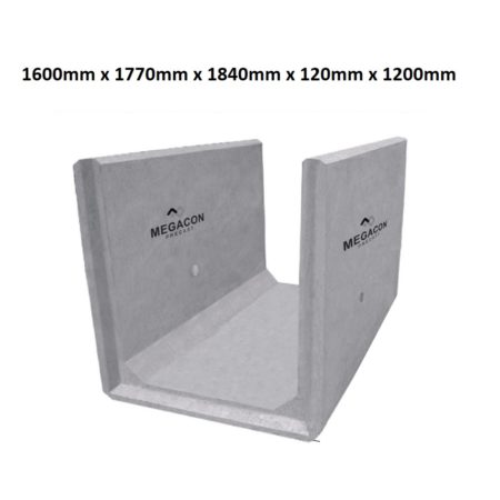 Saluran U Ditch 1600 mm x 1600 mm