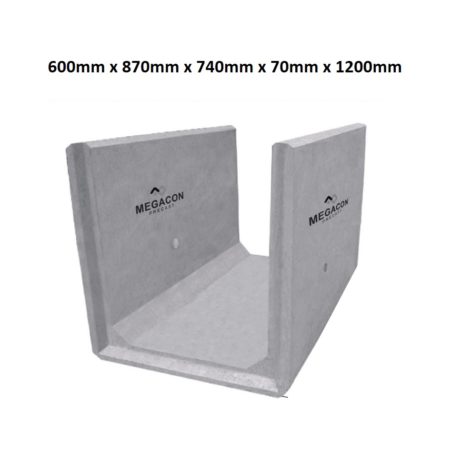 Saluran U Ditch 600 mm x 800 mm